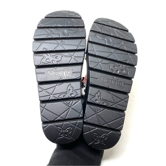 Alegria Rubie Collage Greys Platform Sandal Vegan Leather - Picture 4 of 7